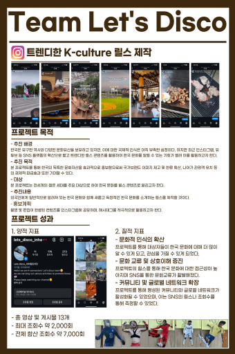 Inha University's K-Connectors 'Let's Disco' Team Produces Short-Form Content on Korean Studies                                 썸네일